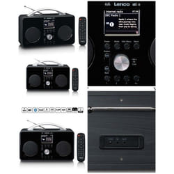 Radio Internet DAB+/FM - Lenco - PIR-645BK - Bluetooth 4.2 - Batterie rechargeable 4400mAh - Écran TFT 24