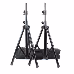 BoomTone DJ SV 200 II trépied Système d'éclairage 3 pieds Noir