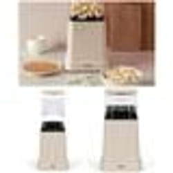 Machine à Pop-Corn - ÉLECTRIQUE - Beige - 1200W - Capacité 100g - Arrêt Automatique