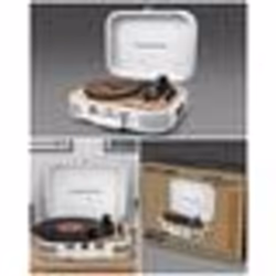 Platine Vinyle - Vintage - Blanche - Bluetooth - USB - 33/45/78 Tours