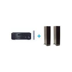 Amplificateur Hi-Fi Yamaha R-N600A Noir + une paire denceintes colonne Klipsch Series RF-82 MKII noir