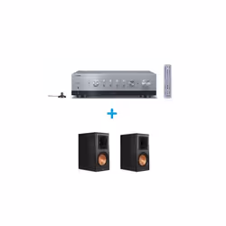 Amplificateur Hi-Fi Yamaha R-N800A Argent + une paire denceintes Klipsch RP-600M Ebony