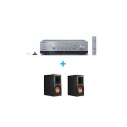 Amplificateur Hi-Fi Yamaha R-N800A Argent + une paire denceintes Klipsch RP-600M Ebony