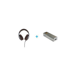 Un Casque ouvert circum-aural avec et sans fil Focal Hadenys Marron + Un Convertisseur DAC Ifi audio Go Bar Kensei Argent