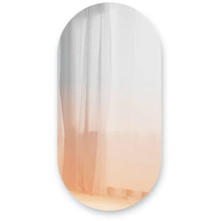 Umbra - Miroir ovale effet brumeux rosé 45 x 91 cm Misto