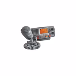Radio VHF Marine Fixe MR F77B de coloris noir - Navigation - norme IPX8. Ecran LCD. 55 canaux internationaux - Triple veille  ...