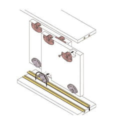 Rail De Coulissant 3m Nylon Blanc - Koblenz - 0310 13 B