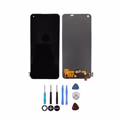 Ecran LCD & Vitre tactile Noir Assemblés Sans Châssis Pour Oppo Reno 8 Lite 5G