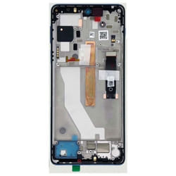 Écran LCD Assemblé - Motorola - Edge 20 Pro - Blanc - Remplacement - Châssis Inclus