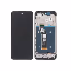 Écran LCD et Vitre Tactile - Motorola - Moto G24 - Noir - Avec châssis - 4G