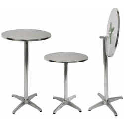 Décoshop26 - Table haute bar bistrot jardin balcon hauteur réglable TAB04006