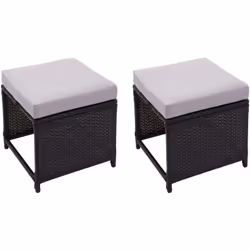 Ces deux tabourets sont simples, solides et peuvent être associés à d'autres meubles de jardin selon vos envies. Contenu de l ...