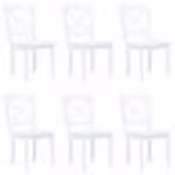 Chaises de salle à manger - Noname - Lot de 6 - Bois dhévéa massif - Design classique - Intérieur