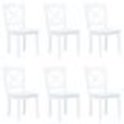 Chaises de salle à manger - Noname - Lot de 6 - Bois dhévéa massif - Design classique - Intérieur