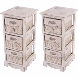 Cette étagère chic avec 3 paniers en forme de panier de maïs est un véritable accroche-regard et mettra en valeur n'importe q ...