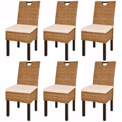 Cet ensemble de chaises de salle à manger en rotin Kubu sera un excellent ajout au décor de votre salle à manger ou salon. Le ...