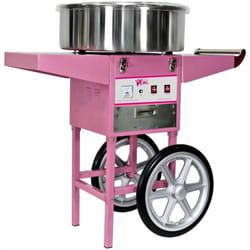 Helloshop26 - Machine à barbe à papa professionnelle diamètre 52 cm avec chariot