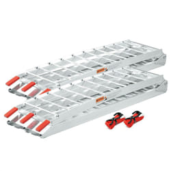 Lot de 2 rampes de chargement 226 cm 680kg moto atv pliable alu rail d'accès
