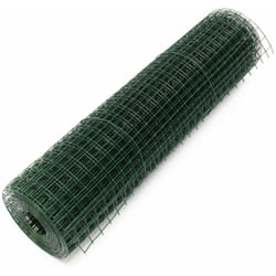 Helloshop26 - Grillage aviaire 4 coins avec maille 25 x 2 5mm 100 cm x 25 m vert
