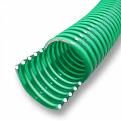 Tuyau d'aspiration 25 m à pression diamètre 50mm (2') spirale renforcement annelé vert