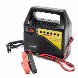 Le chargeur de batterie convient à toutes les batteries de et 6 et 12 volts et est équipé d’une protection de polarité ainsi  ...