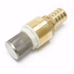 Vous recevrez un clapet de pied avec crépine d'aspiration en acier inox et clapet anti-retour en laiton. Le clapet de pied 3/ ...