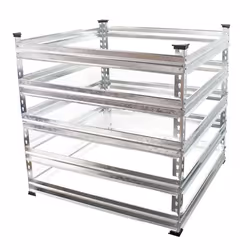 Composteur de jardin - Non spécifié - 120x120x90 cm - 1300 litres - Métal galvanisé - Écologique