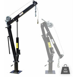 Helloshop26 - Grue de levage pick up avec treuil 500 kg tête pivotante 360° charger décharger