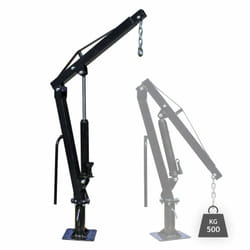 Grue de levage pick up remorque 500 kg tête pivotante 360° charger décharger