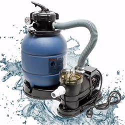 L’assemblage se composant de la pompe et du filtre à sable présente la solution idéale de filtration pour toutes les piscines ...