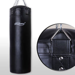 Sac de frappe boxe 30 kg avec chaîne sport fitness biceps musculation