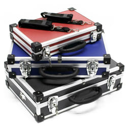 Alu lot valises caisse alu valise alu boite à outils 3 valises noir bleu rouge