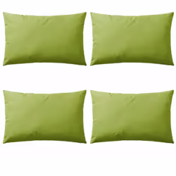 Lot de 4 coussins pour extérieur Adaptés à une utilisation en extérieur Couleur : vert pomme Matériau : polyester avec 450 g  ...