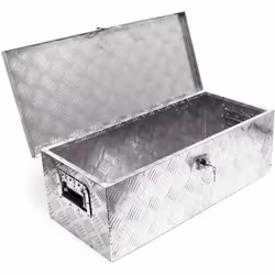 La caisse à outils massive et robuste en aluminium en métal plein est idéale pour que vous puissiez y ranger et transporter d ...
