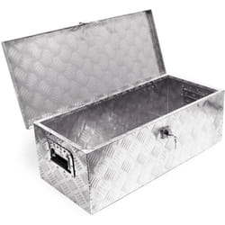 Caisse à outils aluminium 76 cm malle de transport mallette de rangement