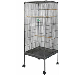 Helloshop26 - Volière cage Xl à oiseaux petits oiseaux 146 cm canaries perruches habitat