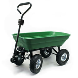 Helloshop26 - Chariot de jardin à main 125 litres capacité 350 kg benne basculante remorque brouette