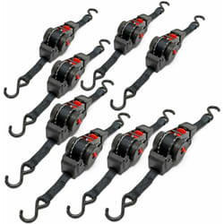 Helloshop26 - Lot de 8 sangles d'arrimage automatique 100 daN traction