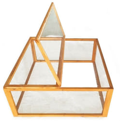 Helloshop26 - Enclos bois 100 cm x 100 cm x 45 cm carré couvercle clapier petits animaux