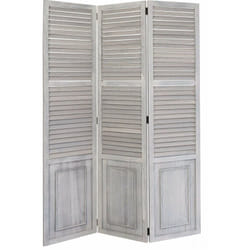 Décoshop26 - Paravent 3 panneaux gris en bois 120x170cm PAR06026