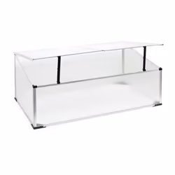 Mini serre de jardin en aluminium et polycarbonate 100 x 60 x40 cm ouverture par verin potager