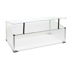 Mini serre de jardin en aluminium et polycarbonate 100 x 60 x40 cm ouverture par verin potager