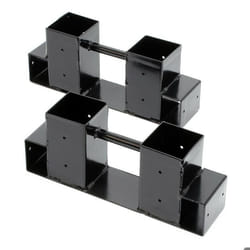 Dispositif dempilage - Non spécifié - Support bois de chauffage - Acier revêtu - Lot de 2 - 34x10x15 cm