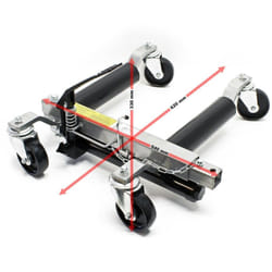 Helloshop26 - Paire chariots déplacement 2x crics go jack hydraulique 680 kg pce automobile