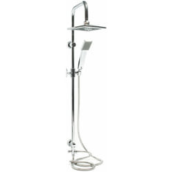 Système douche effet pluie pommeau douche carré robinetterie douchette incluse