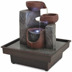 Décoshop26 - Fontaine d'intérieur avec lampe led Polyrésine 20x18x22 cm DEC020762