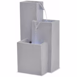 Cette fontaine d'intérieur avec LED Fontaine en polyrésine. L'écoulement de l'eau en cascade est éclairé par des LED, ce qui  ...