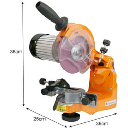 Helloshop26 - Affûteuse de chaîne de tronçonneuse électrique 230 watts 3000 tr min 2 meules 3,2 mm et 4,7 mm d épaisseur affûteur outil d'affûtage