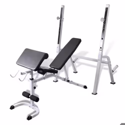 Banc de musculation multifonction dossier siege et support reglable