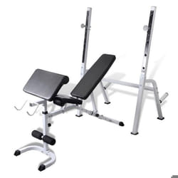 Banc de musculation multifonction dossier siege et support reglable